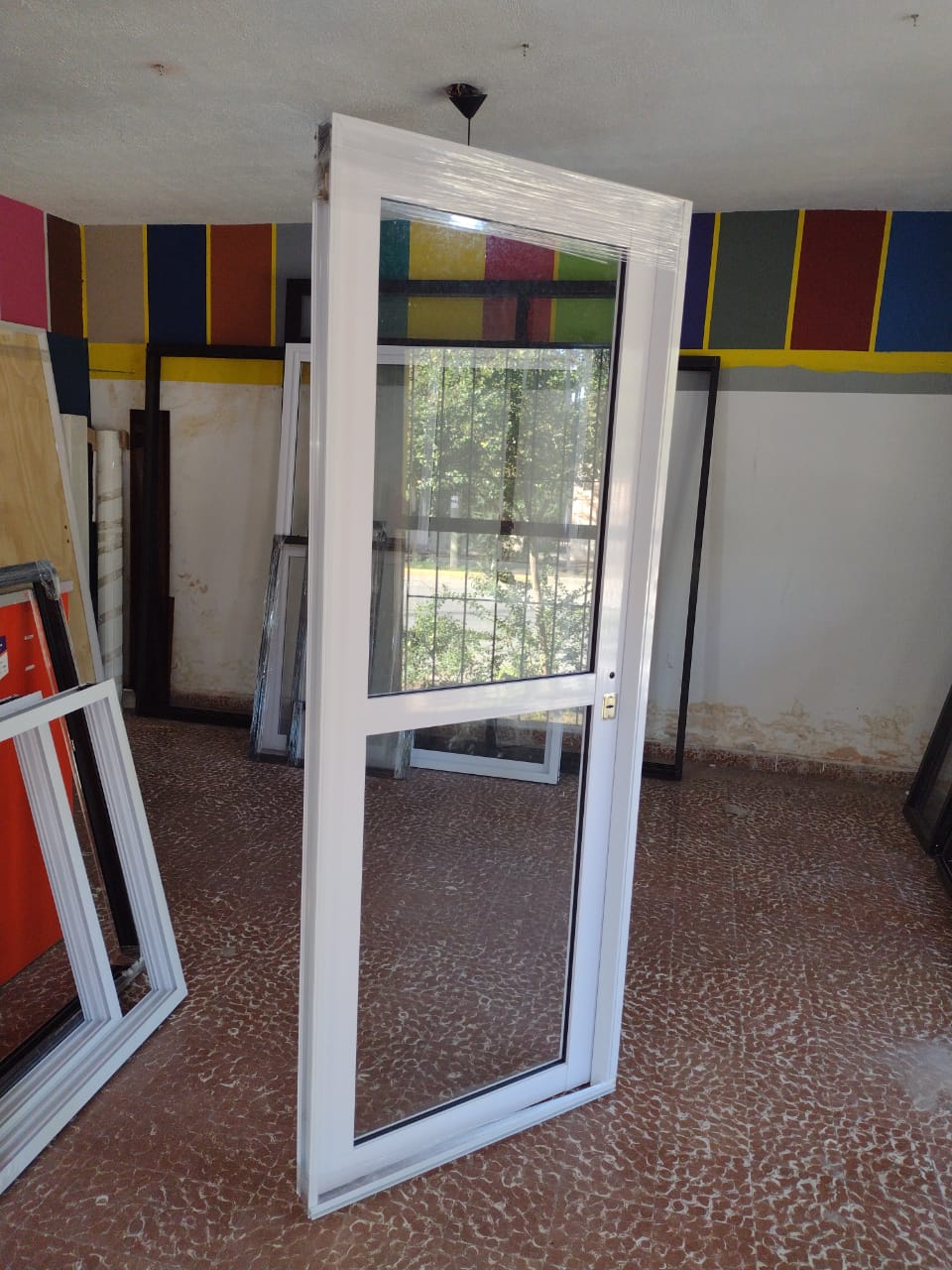 Puerta de vidrio